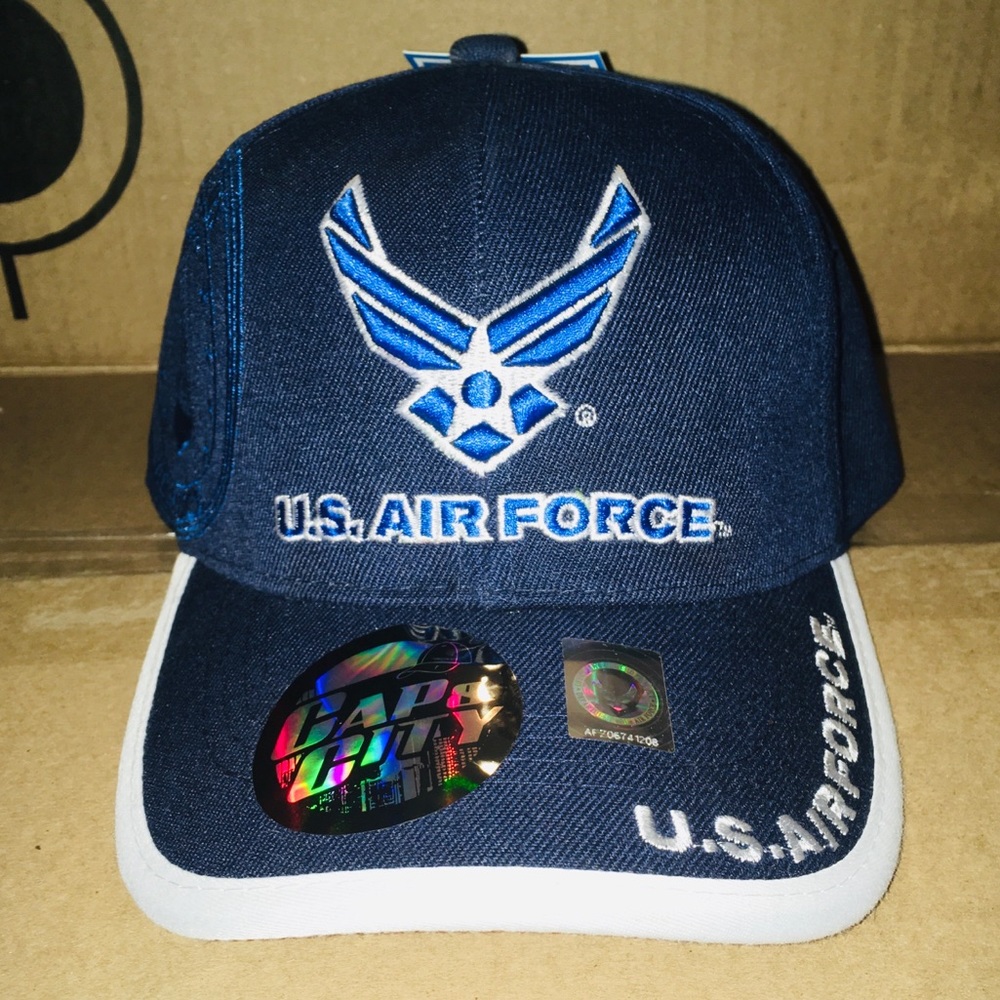 U.S. Air Force USAF Wings Navy Embroidered Cap.
